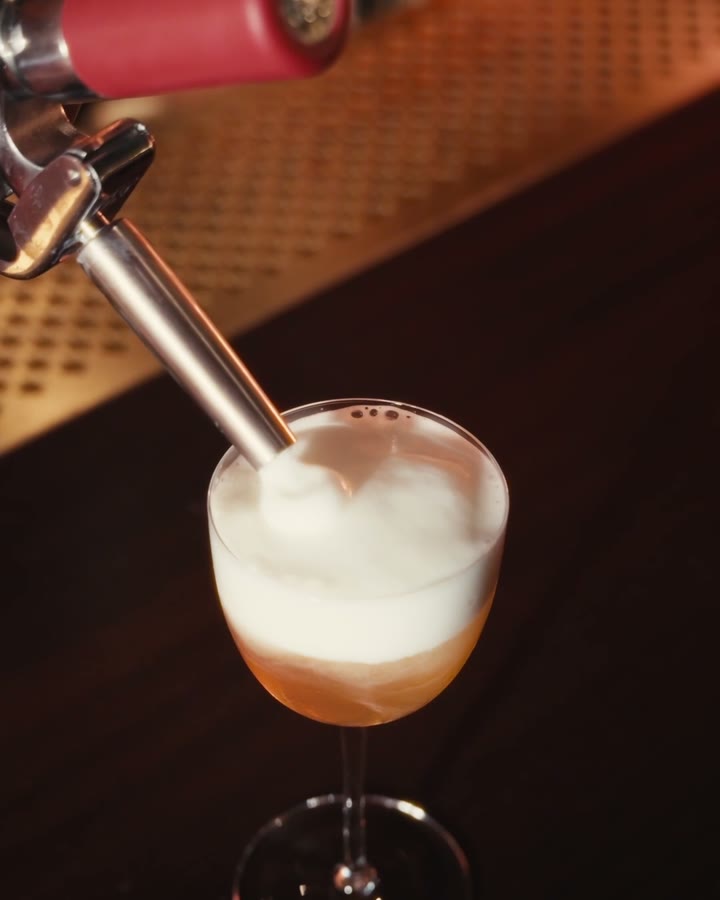 Strain and top with foam